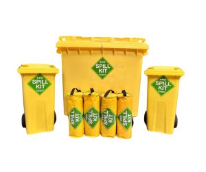 Bin Spill kits and oil spill kits